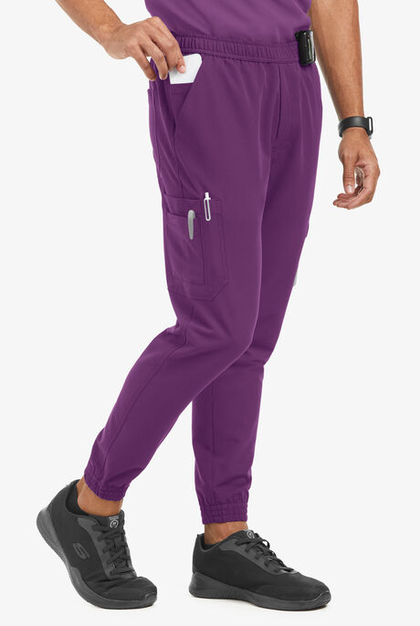 MOVEMENT by Butter-Soft Polaris Men's 10-Pocket Jogger STRETCH Scrub Pants