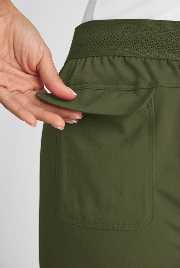 Pantalón médico Grey's Anatomy by Barco Emerge Rylee STRETCH de tiro medio estilo jogger con 6 bolsillos para mujer - Olive - 5