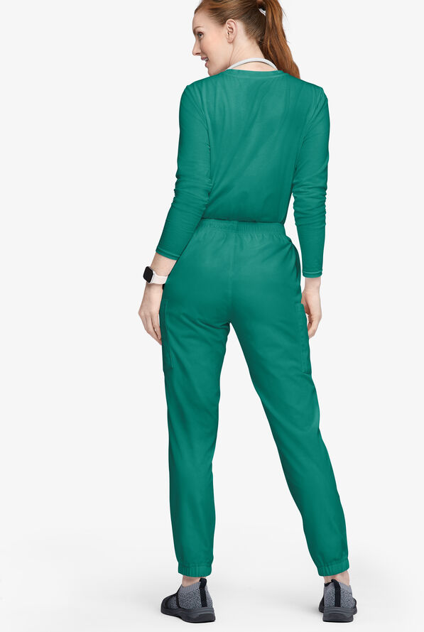 Strictly Scrubs Women's 7-Pocket Tapered Jogger Cargo Scrub Pants - Hunter - 3