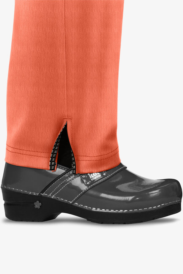 koi Next Gen Everyday Hero Women's 5-Pocket STRETCH Drawstring Cargo Scrub Pant - Heather Coral - 4