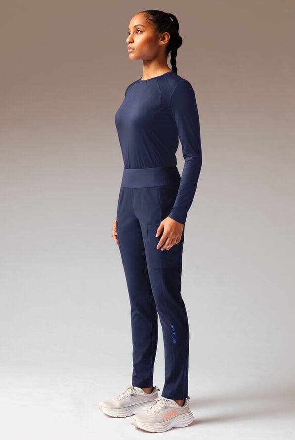 Pantal&oacute;n m&eacute;dico Hypothesis Dynama Y estilo yoga con 7 bolsillos para mujer - Navy - 4