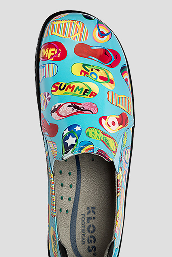 Klogs Moxy Women's Slip Resistant Flipz Print Clogs - null - 2