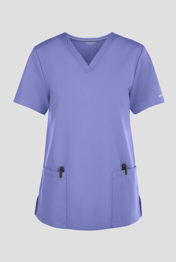 Cherokee Achieve Women's 2-Pocket STRETCH Knit V-Neck Scrub Top