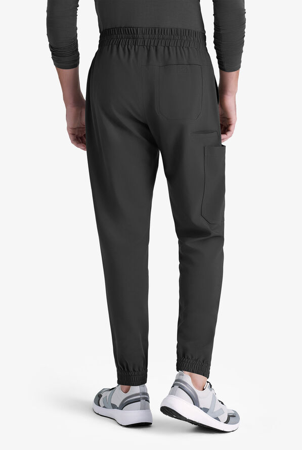 Grey's Anatomy by Barco Evolve STRETCH Voyager Men's 5-Pocket Cargo Jogger Scrub Pants - Black - 3