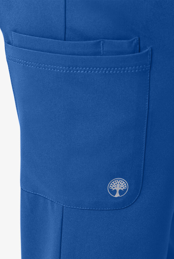 HH Works by Healing Hands Rose Women's 6-Pocket STRETCH Maternity Scrub Pants - Royal - 4