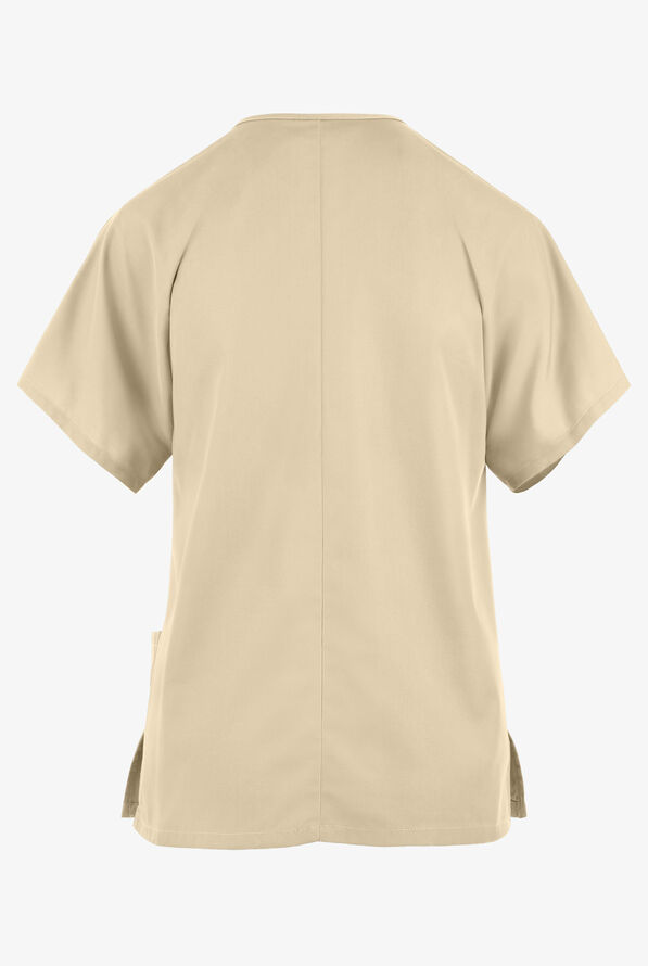 Cherokee Workwear Women's 3-Pocket V-Neck Scrub Top - Khaki - 2