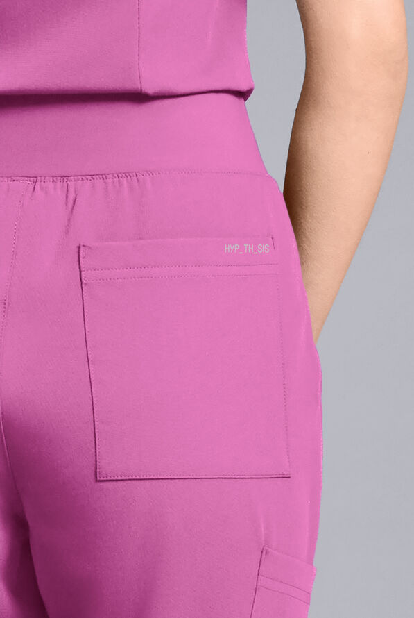 Hypothesis Women's Base 6-Pocket Jogger Scrub Pant - Magneta - 5