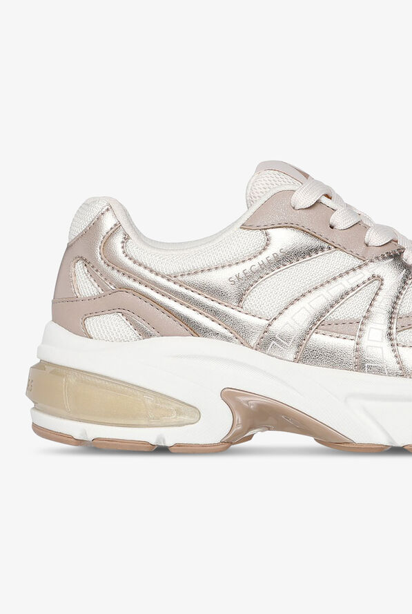 Skechers Street Shadow Stellar 90 Rose Gold Athletic Lace Up Shoes - null - 4