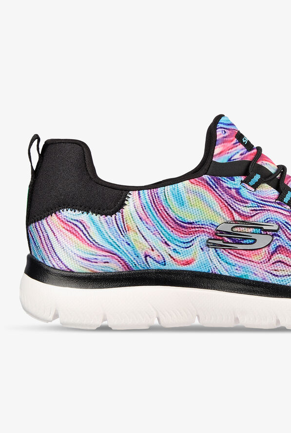 Skechers Sport Women's Summits Brilliant Dreamer Black Multi Athletic Slip On Nursing Shoes - null - 4