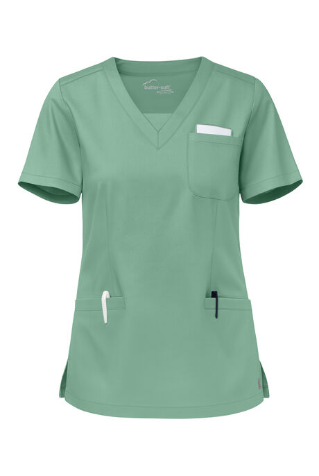 Butter-Soft STRETCH Women's 3-Pocket Welt V-Neck Scrub Top