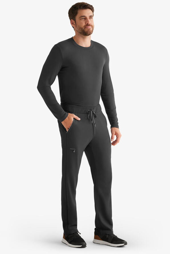 Pantal&oacute;n m&eacute;dico 360 by Healing Hands Nash STRETCH con piernas pitillo y 5 bolsillos para hombre - Black - 4