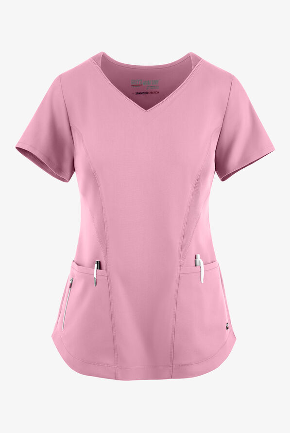 Grey's Anatomy Spandex Carly Sport VNeck Scrub Top, Nursing Scrubs