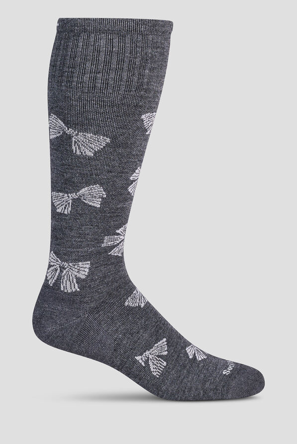 Calcetines de compresión Sockwell Bows Charcoal para mujer - 15-20mmHg - Charcoal - 1