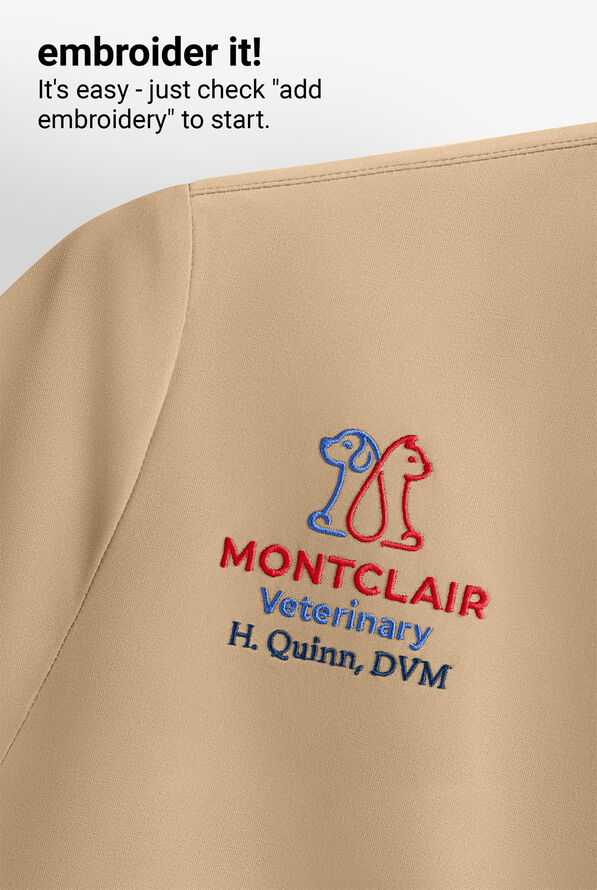 UA Best Buy Scrubs Women's 3-Pocket Snap Front Scrub Top - Khaki - 5