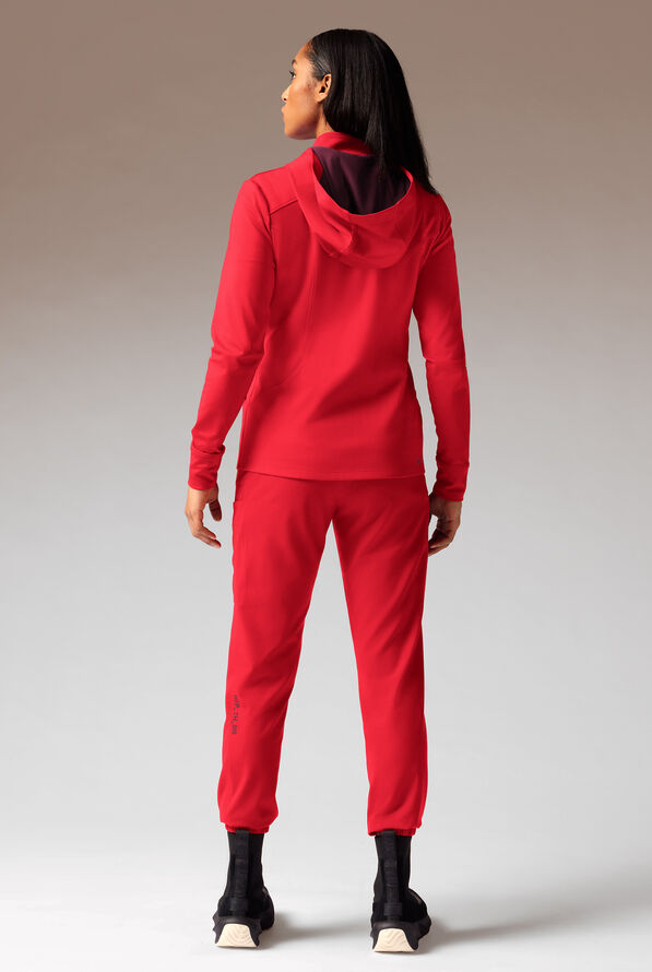 Chaqueta m&eacute;dica Hypothesis Super-Dermal con cremallera y m&uacute;ltiples bolsillos para mujer - Hemoglobin/Wine - 4