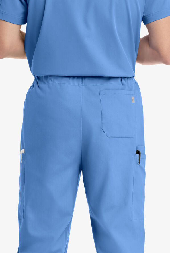 Pantal&oacute;n m&eacute;dico unisex Butter-Soft Core by UA&trade; estilo cargo con cord&oacute;n y 4 bolsillos - Nuevo y Mejorado - Ceil Blue - 5