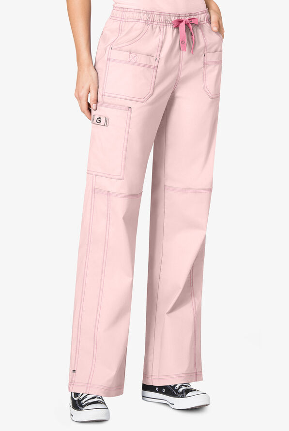 WonderWink WonderFLEX Faith Boot Cut Scrub Pants Cargo Scrub Pants