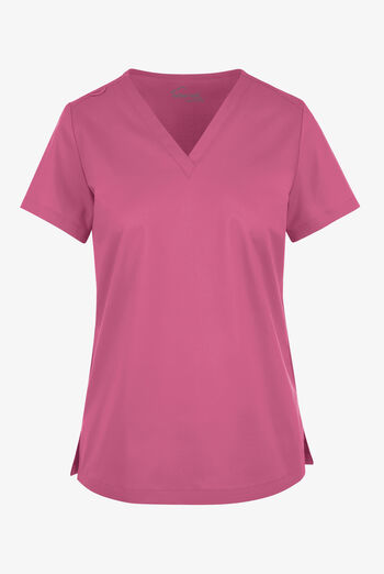 Blusa m&eacute;dica UA Butter-Soft STRETCH con cuello en V para mujer