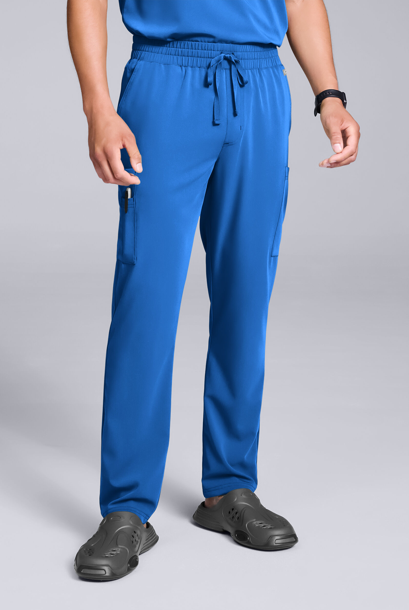 Hypothesis Classic Men's 8-Pocket Straight Cargo Leg Scrub Pants