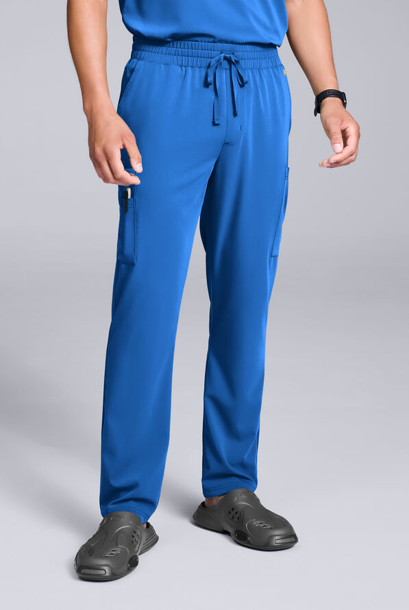 Pantalón médico Hypothesis S-R Shift Ready estilo cargo con piernas rectas y 8 bolsillos para hombre - Royal - 2