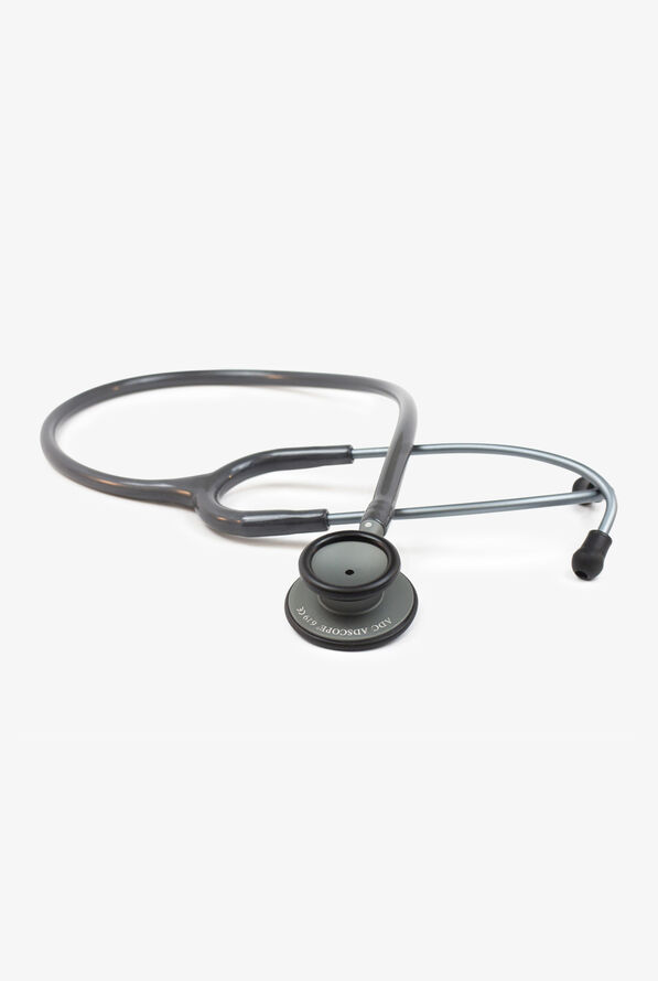 ADC Adscope 619 Clinician Lite Aluminum Stethoscope - Smoke/Metallic Grey - 1