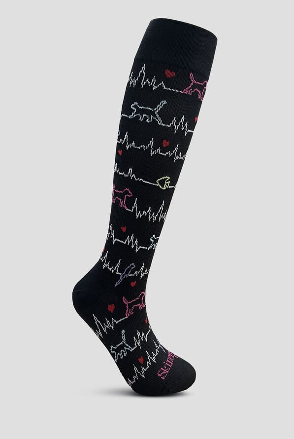 Skinergy Cat/Dog EKG 15-20 mmHG Women's Compression Socks - null - 1