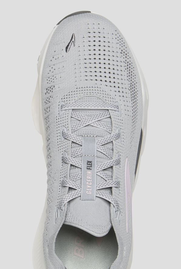 Brooks Women's Glycerin Flex Harbor Mist/Poppy Seed/Pink Athletic Lace Up Shoes - null - 2