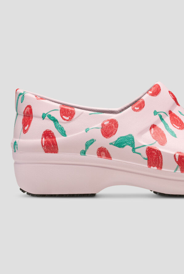 Zuecos estampados antideslizantes Crocs™ Neria Pro II LiteRide Cherry para mujer - null - 4