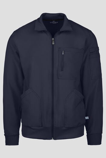 Infinity Men's 5-Pocket STRETCH Zip Front Scrub Jacket