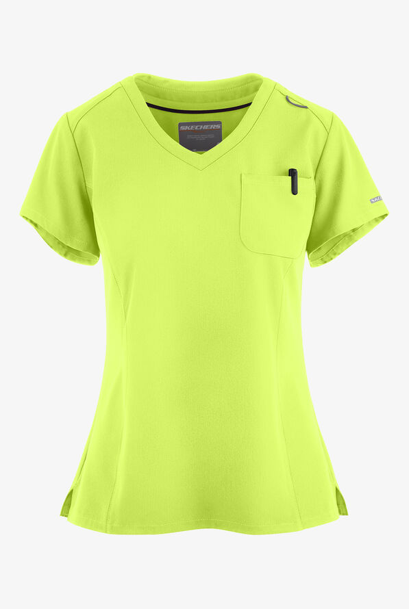 Skechers by Barco Dignity Women's 1Pocket STRETCH Tuck In VNeck Scrub