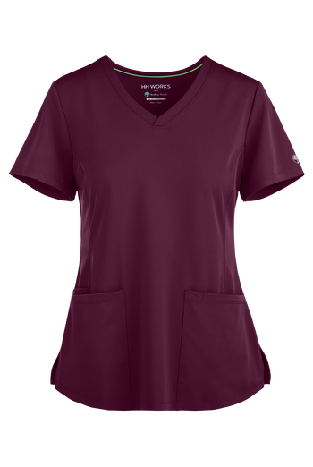 HH Works by Healing Hands Monica Women's 4-Pocket STRETCH V-Neck Scrub Top