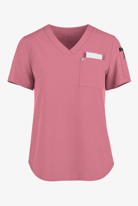 Easy STRETCH Chloe Women's 3-Pocket V-Neck Tuck-In Scrub Top