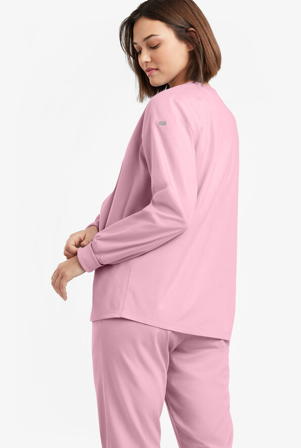 Chaqueta médica abrigada Butter-Soft Originals con 3 bolsillos para mujer - Blush - 4