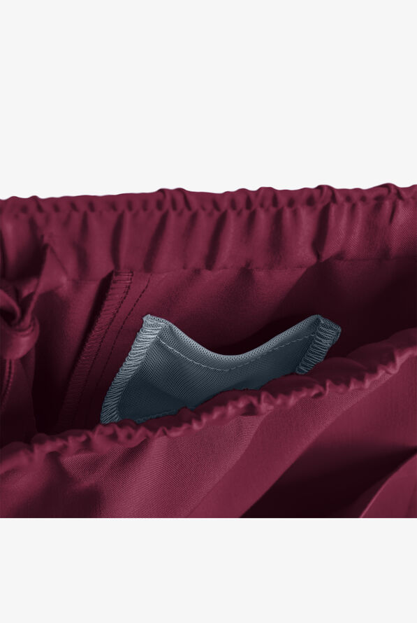 MOVEMENT by Butter-Soft Polaris Men's 10-Pocket Jogger STRETCH Scrub Pants - Wine - 3