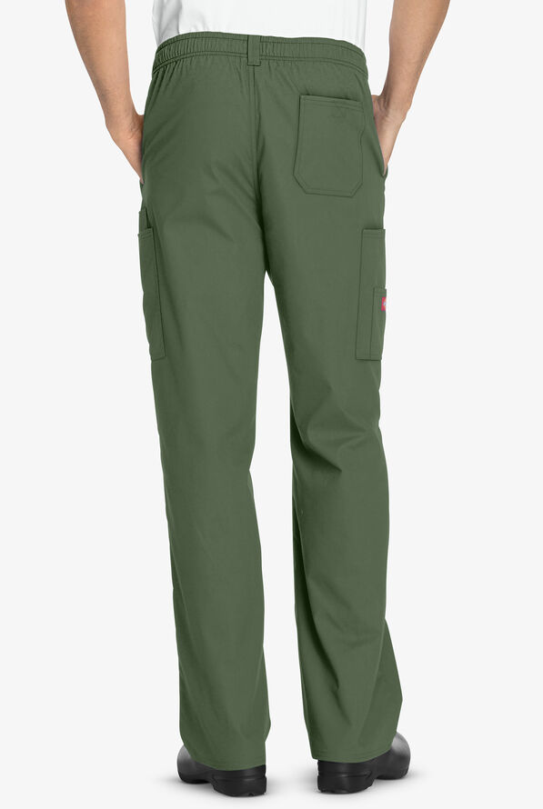 Dickies EDS Signature Men's 7-Pocket Pull On Scrub Pants - Olive - 2