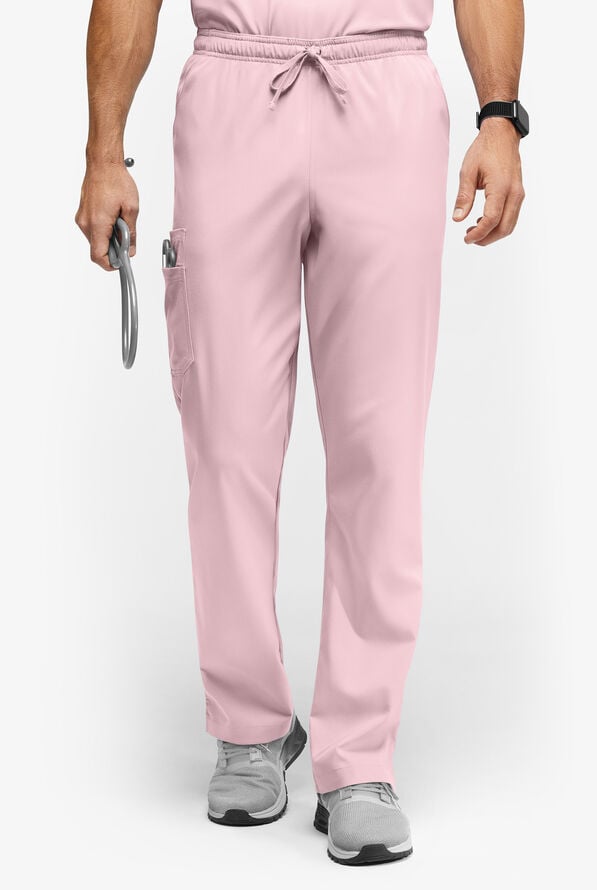 Advantage STRETCH Men's 6-Pocket Cargo Scrub Pants - Light Pink - 1