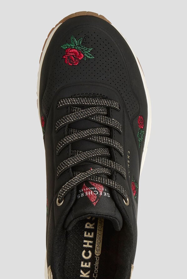 Zapatillas deportivas Skechers Street UNO - Champagne and Roses Black con cordones - null - 2