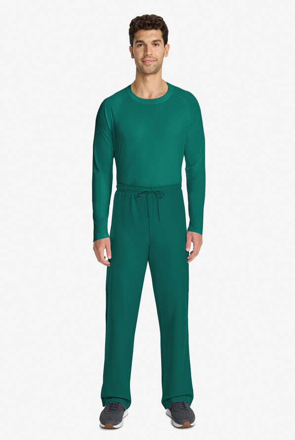 Cherokee Workwear Originals Ultra Unisex 3-Pocket Drawstring Straight Leg Scrub Pants - Hunter - 5