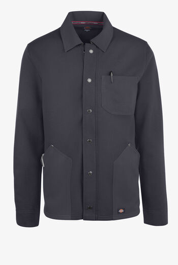 Dickies EDS NXT Men's 3-Pocket STRETCH Fleece Inner Snap Front Scrub Jacket