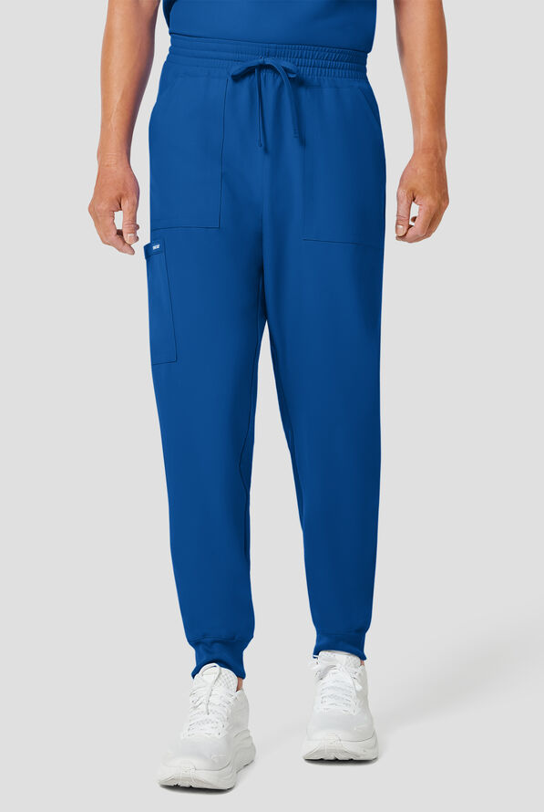 Pantal&oacute;n m&eacute;dico Cherokee Workwear Originals Ultra estilo jogger con cord&oacute;n y 4 bolsillos para hombre - Royal - 1
