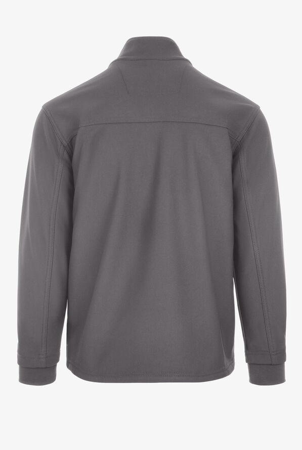 Carhartt Force Rugged Flex Men's 3-Pocket Bonded Fleece Scrub Jacket - Pewter - 2
