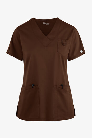 Butter-Soft STRETCH Women's 6-Pocket V-Neck Scrub Top