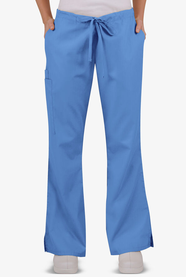 UA Best Buy Scrubs Women&rsquo;s 5-Pocket Drawstring Pants - Ceil Blue - 1