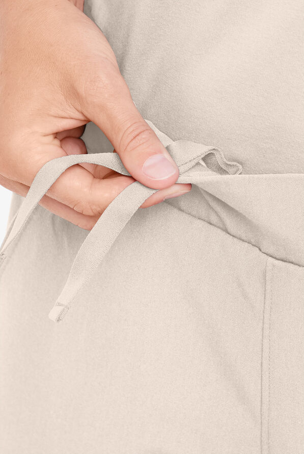 MOVEMENT by Butter-Soft Vega Women's 5-Pocket Flat Front Jogger STRETCH Scrub Pants - Tall - Khaki Shale - 3