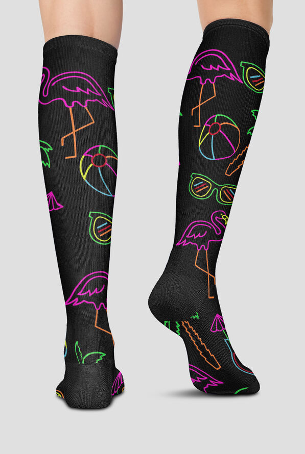 Cherokee Beachy Vibes Women's 10-15 mmHg Light Compression Socks - null - 2