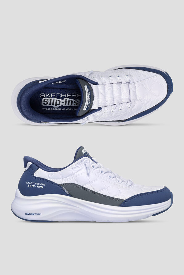 Zapatillas deportivas Skechers Performance White Mesh/Navy Bungee Slip-in para mujer - null - 1