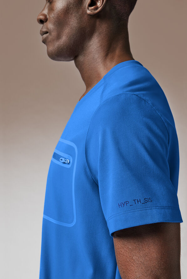 Hypothesis System 3 Men's 3-Pocket V-Neck Scrub Top - Royal - 5