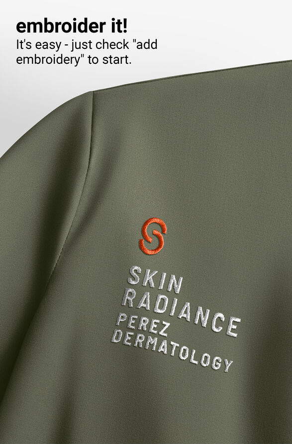 Blusa m&eacute;dica Carhartt Cross-Flex Force STRETCH con panel de tejido y 3 bolsillos para mujer - Olive - 5