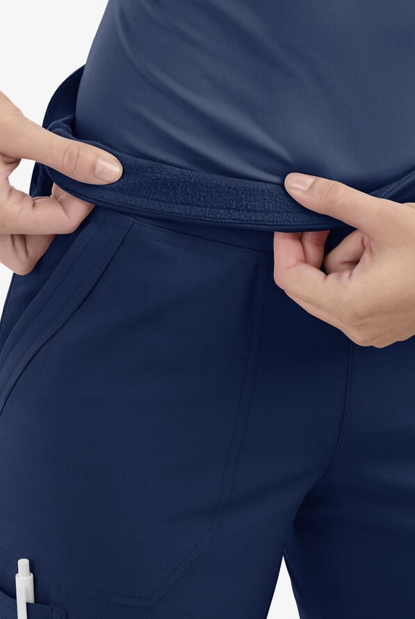 Easy STRETCH Sienna Women's 5-Pocket Sport Yoga Scrub Pants - Tall - Navy - 3