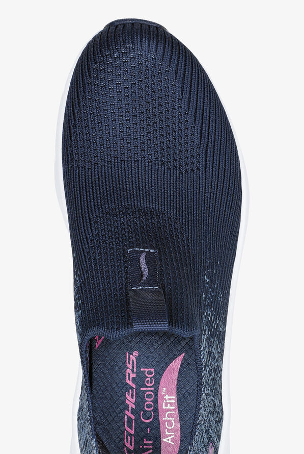 Skechers Sport Women's Arch Fit D'Lux Key Journey Navy Athletic Slip On Nursing Shoes - null - 2
